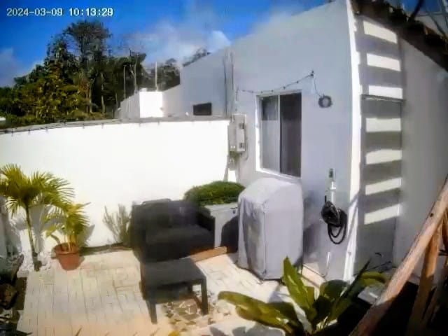 Back patio before construction work