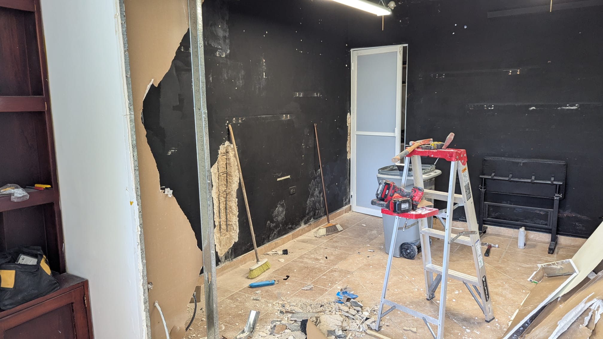 Tattoo Shack renovation progress photo three
